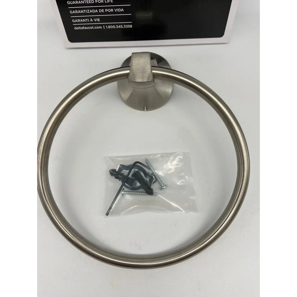 Delta Ashlyn Towel Ring Stainless Steel Wall Mount Bathroom Hardware 76446-SS‎